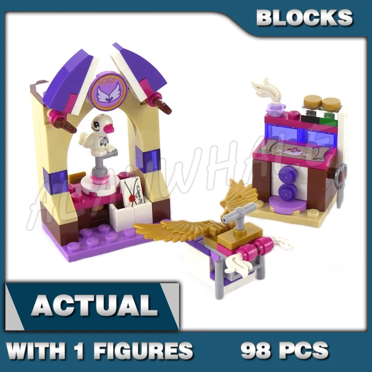 98pcs Aira's Creative Workshop Drawer Wind Element 10408 Building Blocks Girls stand Brick toys Compatible with  ELVES Model