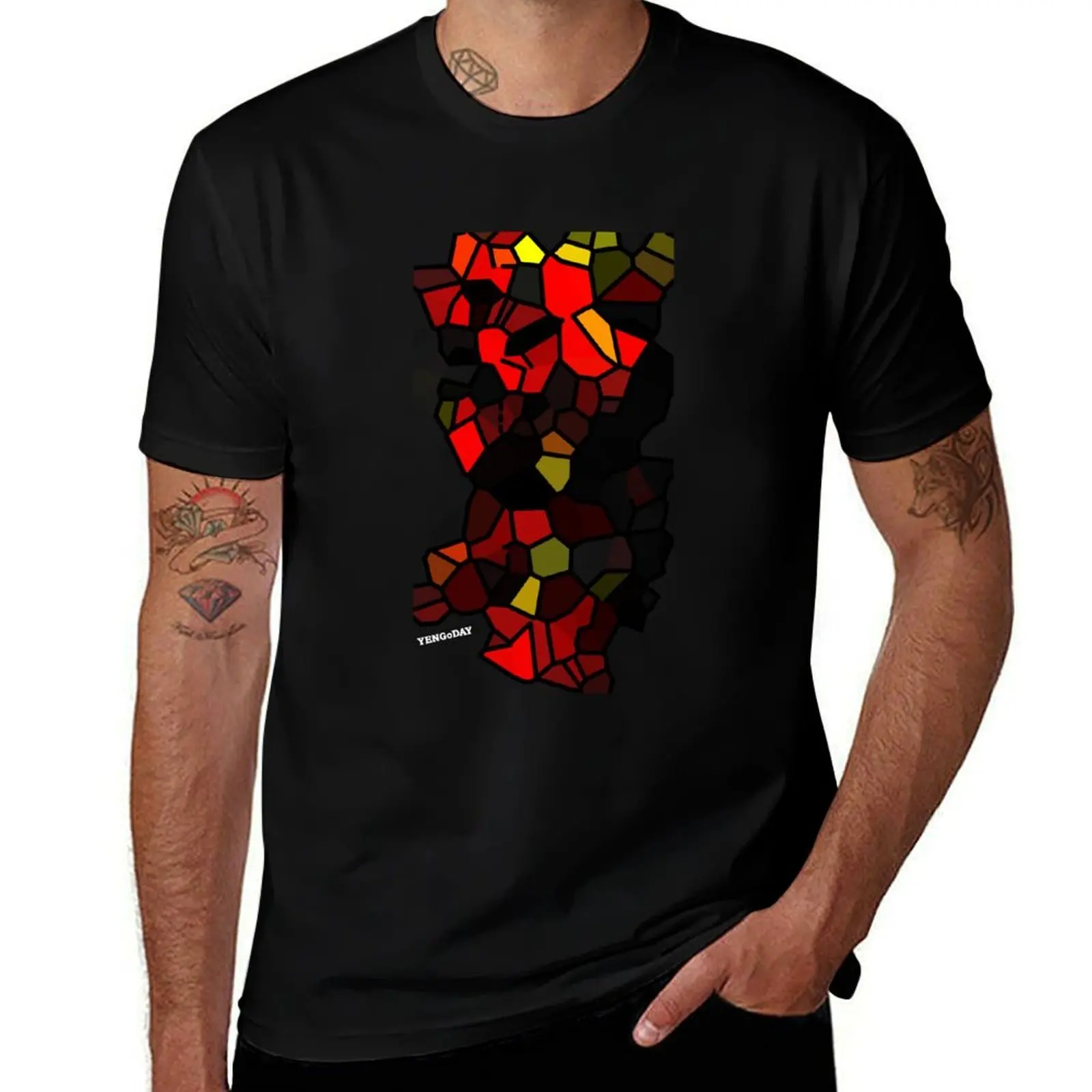 

fire T-Shirt Luxury man blue archive man clothes men t shirts high quality