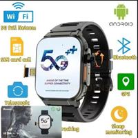 Microwear UltraSmartwatch: 4G SIM Card Android 2.2' Ai3 ' Amoled, AI Health Monitoring, 180° Rotary Camera, 256GB Storage