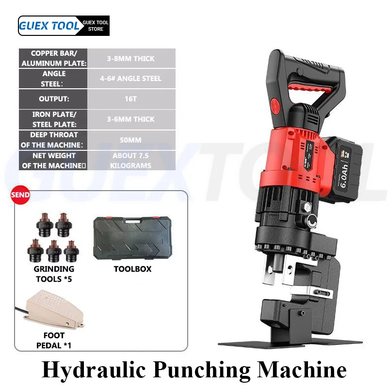 

Channel Steel Punching Machine Electric Hydraulic Hole Puncher For Punching Steel,Angle Steel,Iron,Aluminum Plate