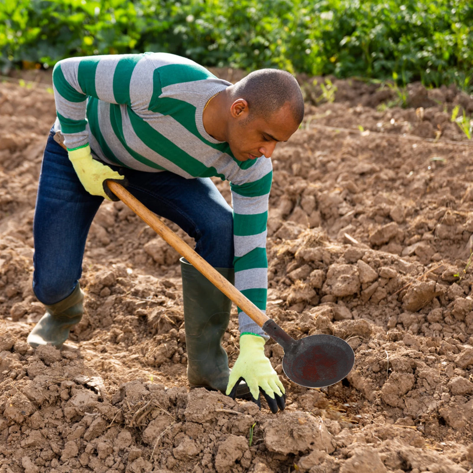 

Round Iron Ladle Scoop Drain Cleaner Multi Use Shovels Chicken Coop Beach Tools Soil Sifter Durable Metal Rake Scoop
