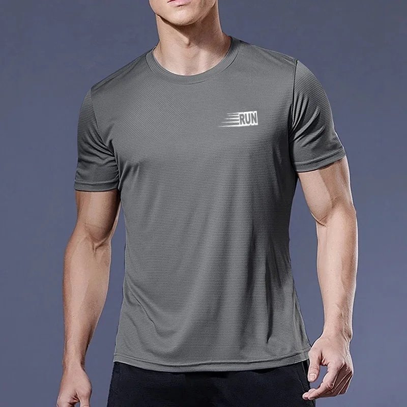 T-shirt sportiva a compressione ad asciugatura rapida per uomo, camicie da corsa, maglia da calcio, abbigliamento sportivo, magliette da Jogging,