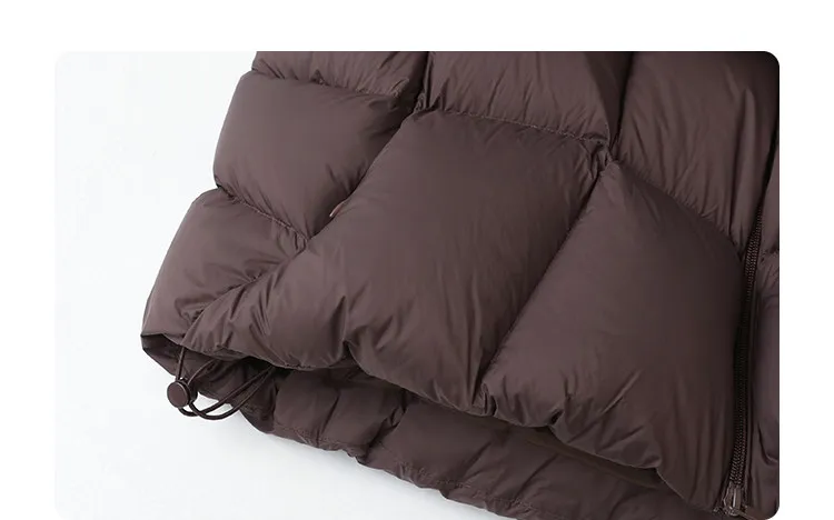 CHIC VEN Fashion Women Down Coats Solid Short Loose Casual Hooded Female Down Jacket 90 White Duck Down Autumn Winter 2025