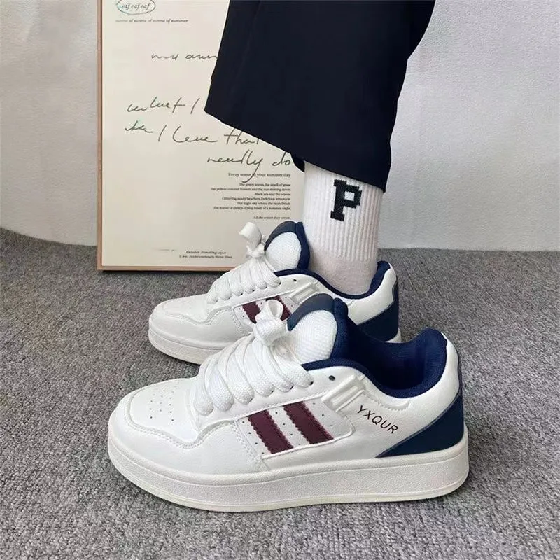 

Niche Bread Shoes Women's Ins Trend 2025 Autumn Versatile Athleisure Leather Casual Sneakers Platform Shoes zapatos de mujer