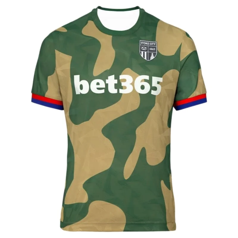 Neue 2026 Stoke City 26-27 Saison Heim- & Auswärtstrikots – Unisex Schnelltrocknende Atmungsaktive Kurzarm-Sportoberteile (Familien-Set) – Detail 5