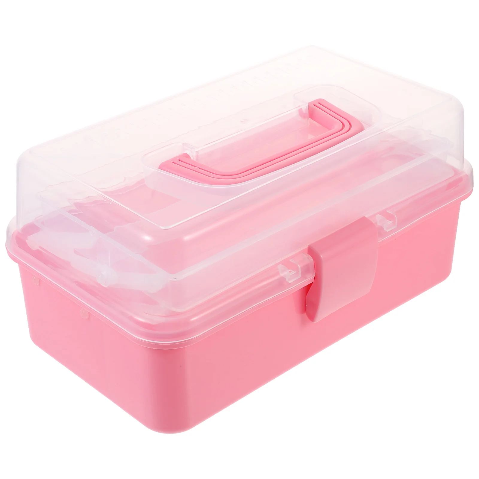 

1Pcs Portable Plastic Storage Box Large Capacity Cosmetics Makeup Case Jewelry Medicine Organizer for Home Travel