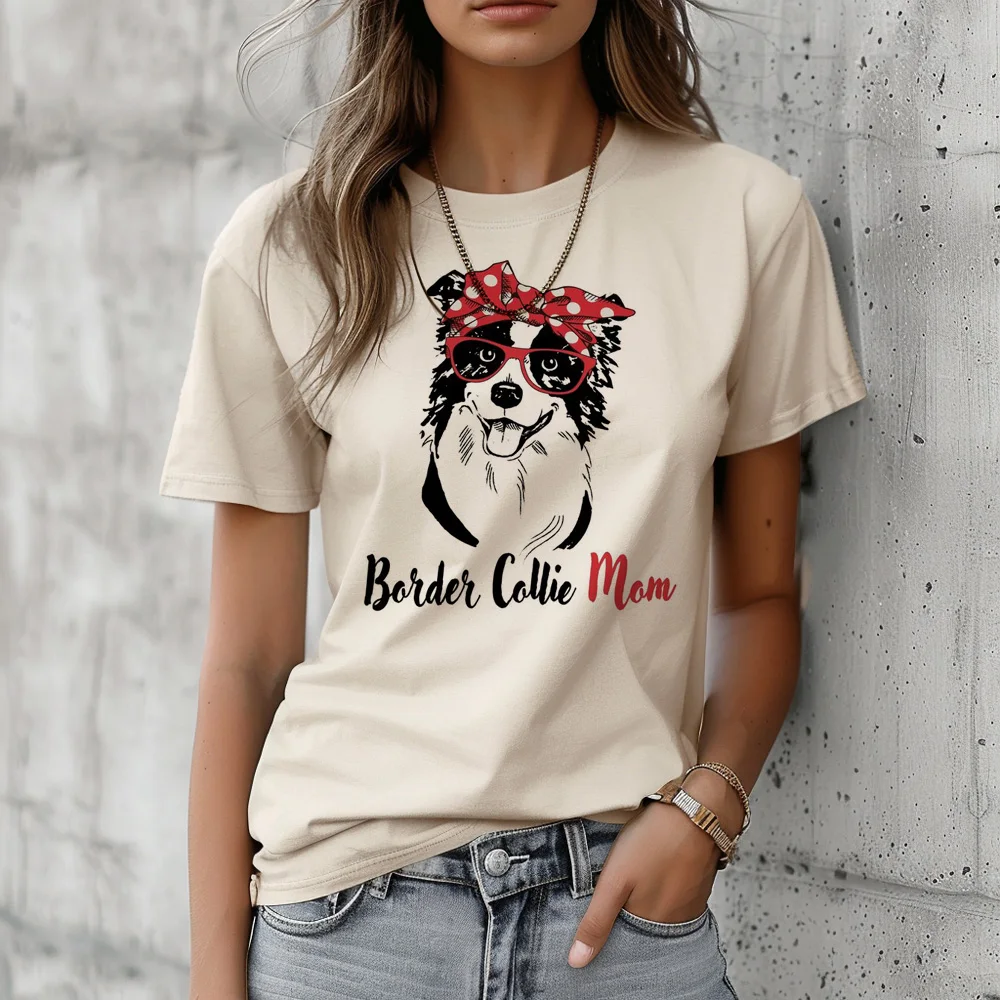 

Border Collie t-shirts women streetwear Tee girl 2000s harajuku designer clothes