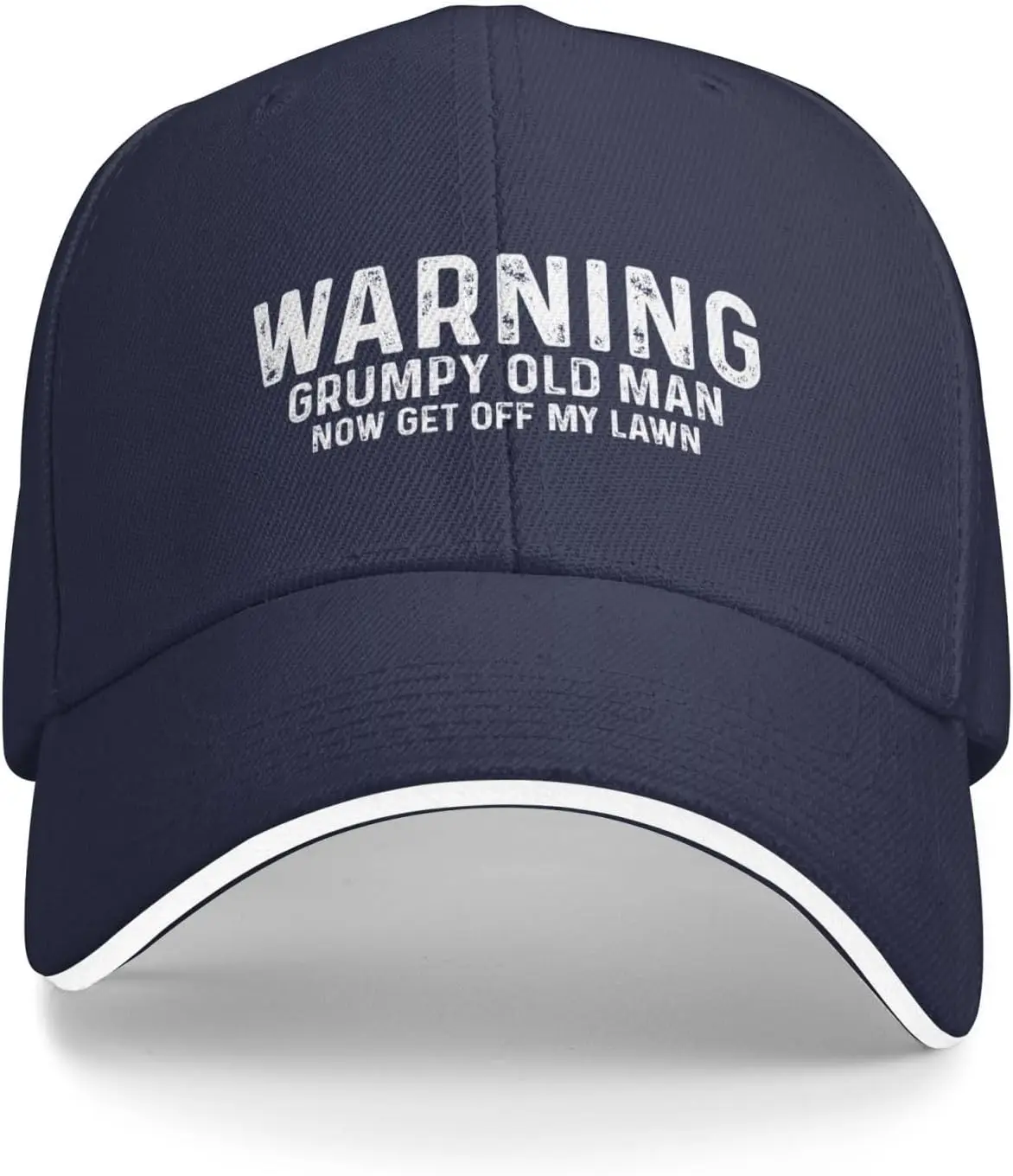 Warning Grumpys Old Man Now Get Off My Lawn Cap for Women Dad Hat Cool Cap