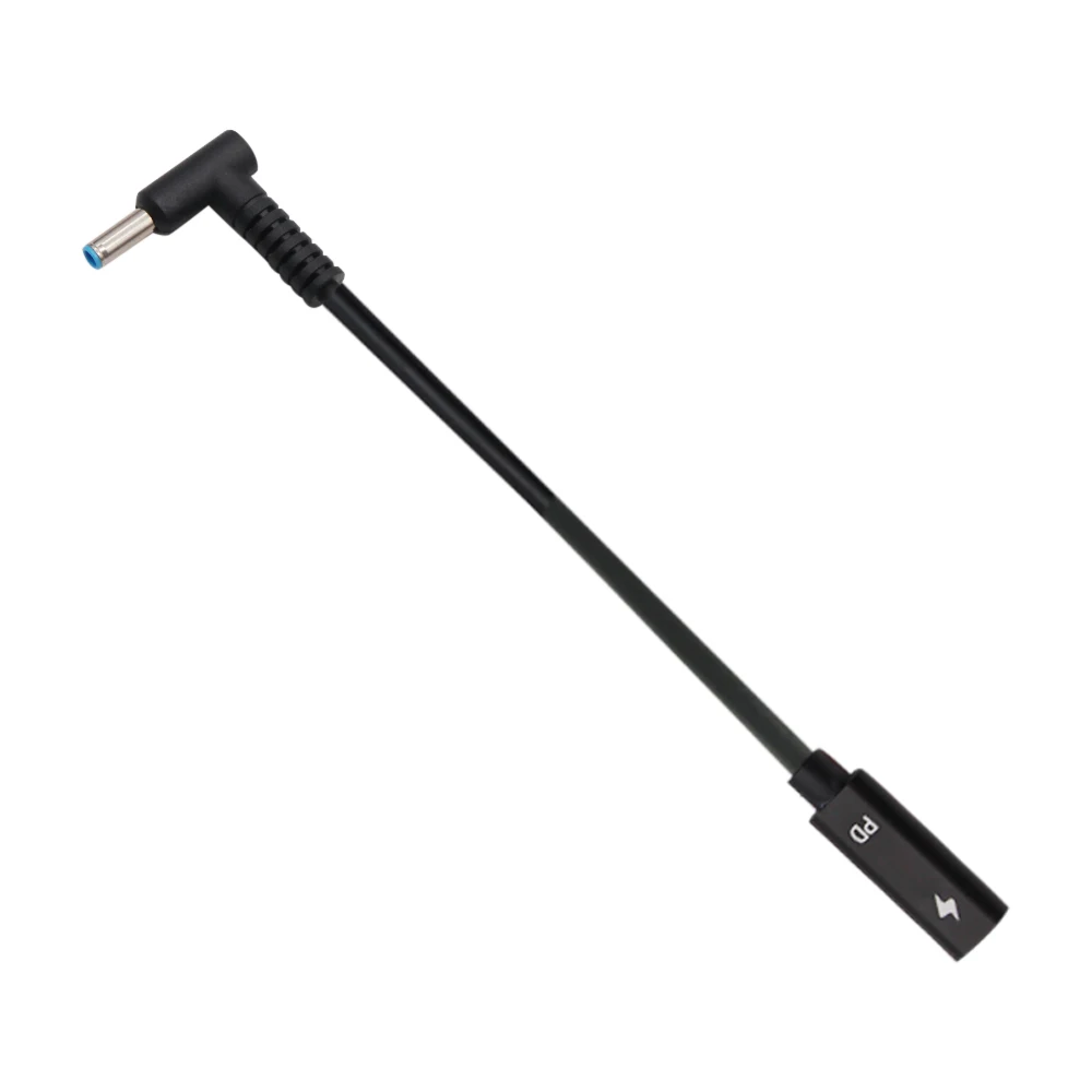 USB Type C Female to 4.5*3.0mm Male Dc Plug Converter Laptop Charging Cable Cord for Hp ProBook 430 G3 450 G3 455 G3 470 G3 440
