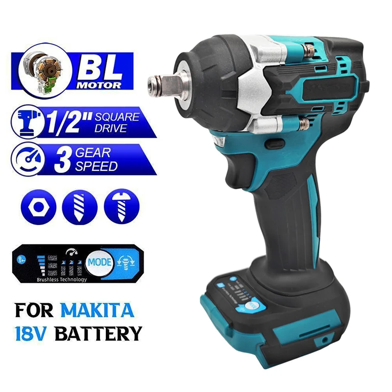 18V Brushless 1500W 1800N.M Torque 1/2\