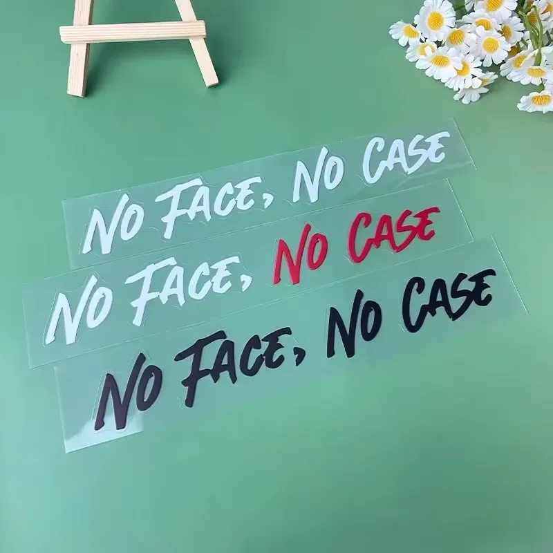 

Наклейки на мотоциклетный шлем NO FACE NO CASE, водонепроницаемые, для верхней части велосипеда, топливного бака мотоцикла, универсальные, прочные виниловые наклейки