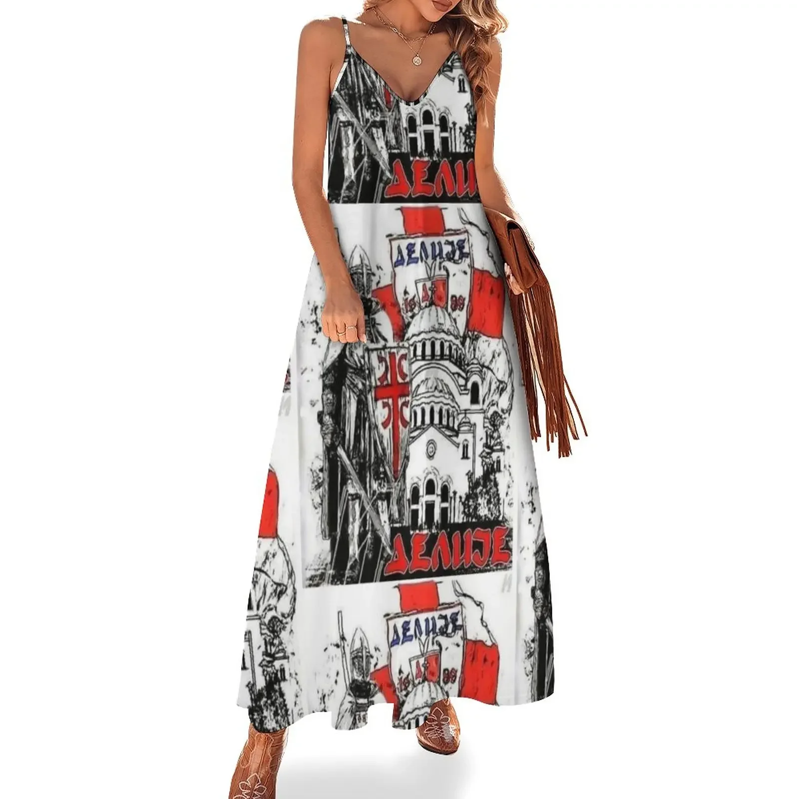 

crvena zvezda Sleeveless Dress womens clothing women formal occasion dresses women dresses