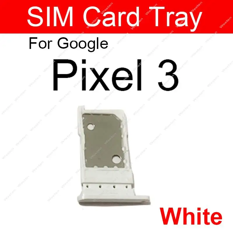 SIM Card Tray Holder For Google Pixel 3 3XL 3A XL Sim Reader Slot Socket Module Replacement Repair Parts