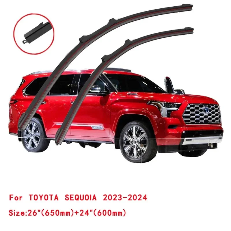 

Для TOYOTA SEQUOIA 2000-2024: Новые щетки стеклоочистителя лобового стекла, аксессуары для мойки, замена для чистки окон