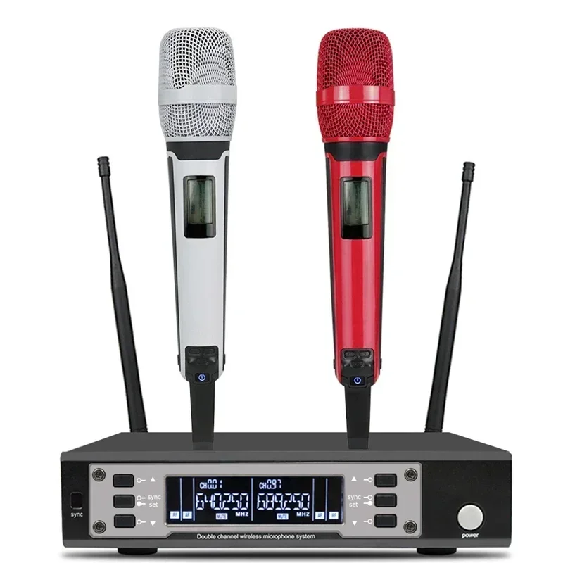 

EW135G4 EW100G4 100G4 SKM9000 Dynamic Long Distance Professional UHF Dual Handheld Wireless Microphone System Stage Performance
