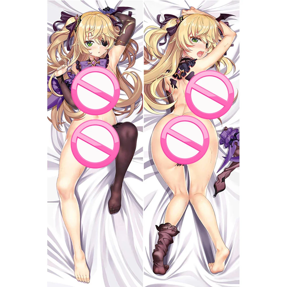 

Genshin Impact Fischl Pillow Case Peachskin Keqing Hugging Body Pillow Cover Bedding Dakimakura Pillowcase