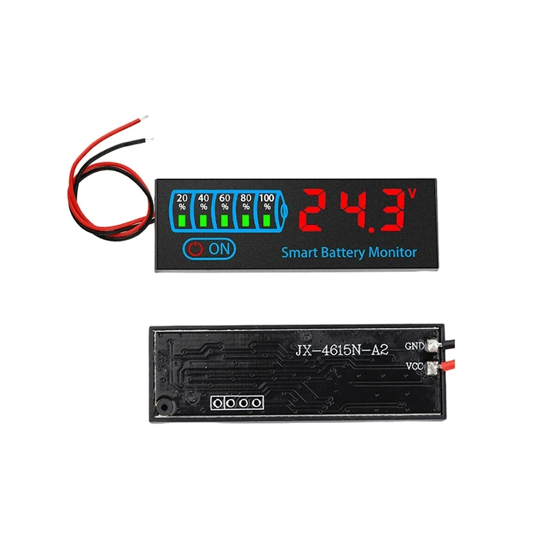 DC 7-55V 3S 5S 6S 12S LED Battery Indicator Voltage Power Charge Indicator Acid/Lithium Universal Battery Level Display Board