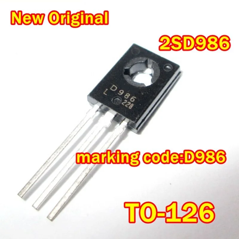 1Pcs to 100Pcs New Original 2Sd986 To-126 Marking Code:D986 Npn Silicon Darlington Power Transistors