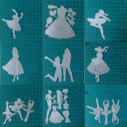 Dress girl metal cutting dies mold Scrapbooking decoration paper craft knife mould blade punch template Embossing stencils