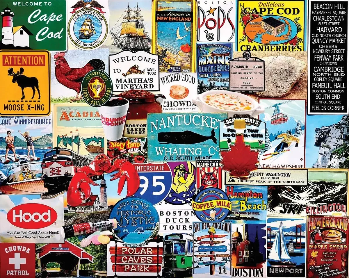 

Деревянные пазлы для взрослых «Я люблю Новой Англии», 1000/500/300 шт., пазлы для геймера, спальни, гостиной, вечеринки, подарок на день рождения