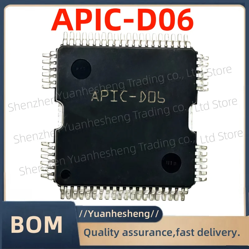 

5PCS/Lot Brand new and original APIC-D06 Computer Injector Control Driver Module QFP64 For Renault Koleos Automotive Engine