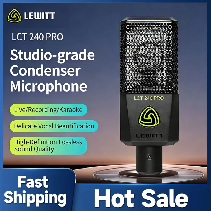 

Профессиональный конденсаторный микрофон LEWITT LCT 240 PRO для студийной записи, подкастинга, караоке, с высококачественным звуком без потерь