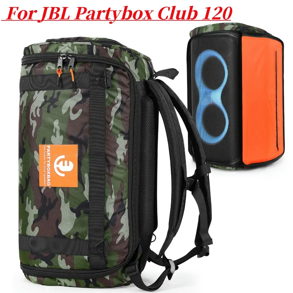 

Travel Storage Case Portable Speaker Carry Tote Bag Backpack Shockproof Speaker Bag Carry Case for JBL Partybox Club 120 Speaker