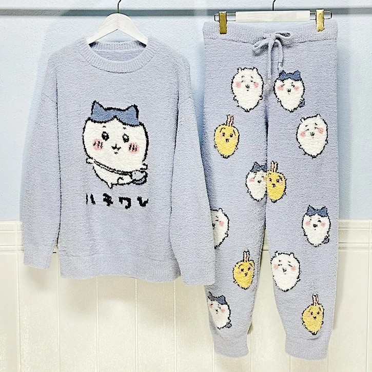 Original Creation Winter Thick Home Wear Long Kawaii Room wear For Girls Cute Cartoon Pajamas