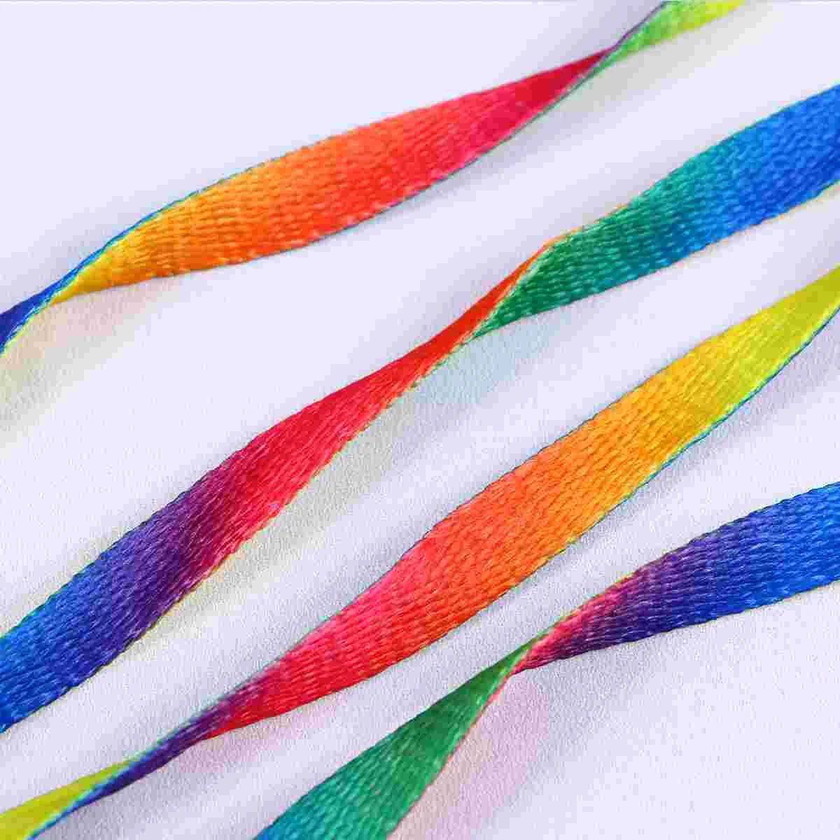 10 Pairs Polyester Rainbow Shoe Lace Laces Shoelaces Color for Sneakers Fashion