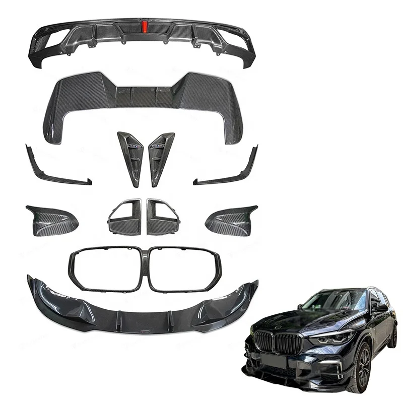 TAK style carbon fiber car kit front shovel rear diffuser spoiler 2022 2023 suitable for the new BMW X5 M G05