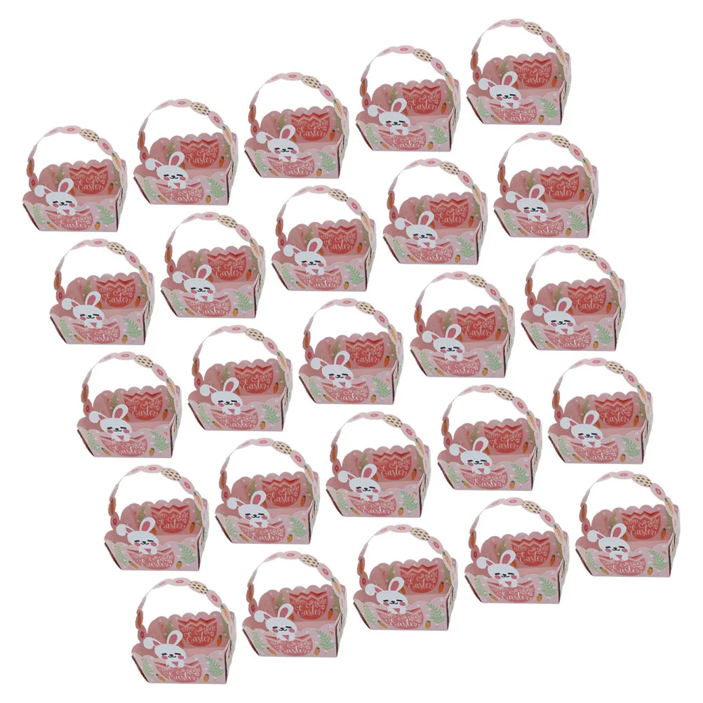

50 Pcs Candy Box Easter Snack Holder Party Favors Storage Cookie Boxes Gift Cartoon Paper Biscuit Case Chick