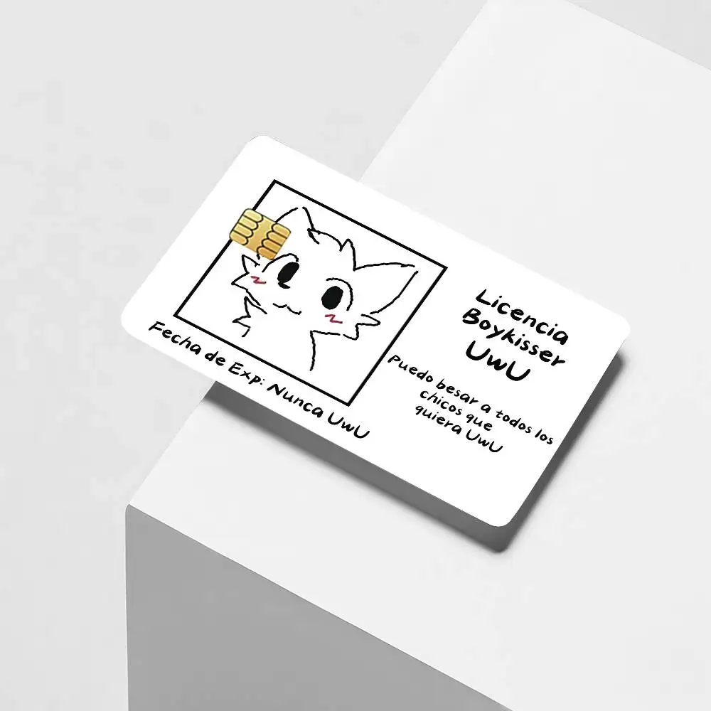 Cartoon cute B-Boykisser Credit Card Decorative Card Stickers Suitable For Bank Cards Metro Transit Anti-scratch Gift 4PCS