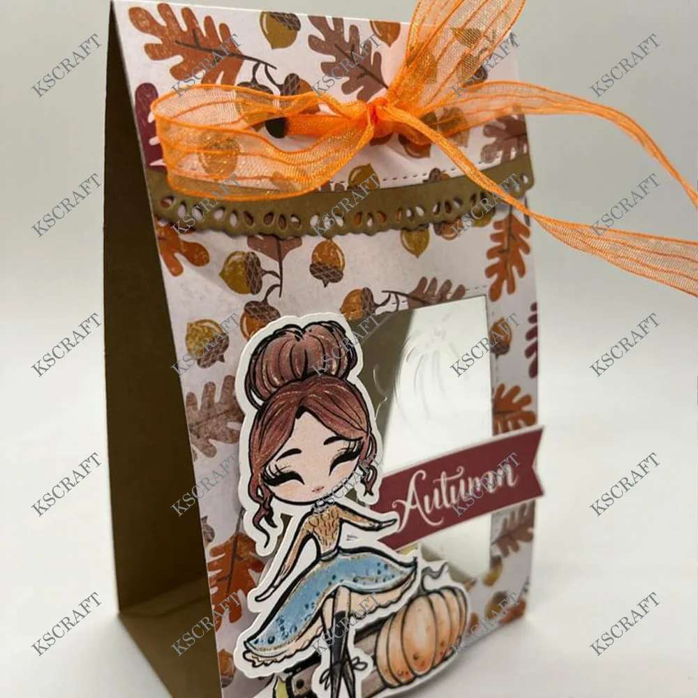 KSCRAFT 3D Candy Bag Holder Cutting Dies Stencils for DIY Scrapbooking Decorative Embossing DIY Paper Cards