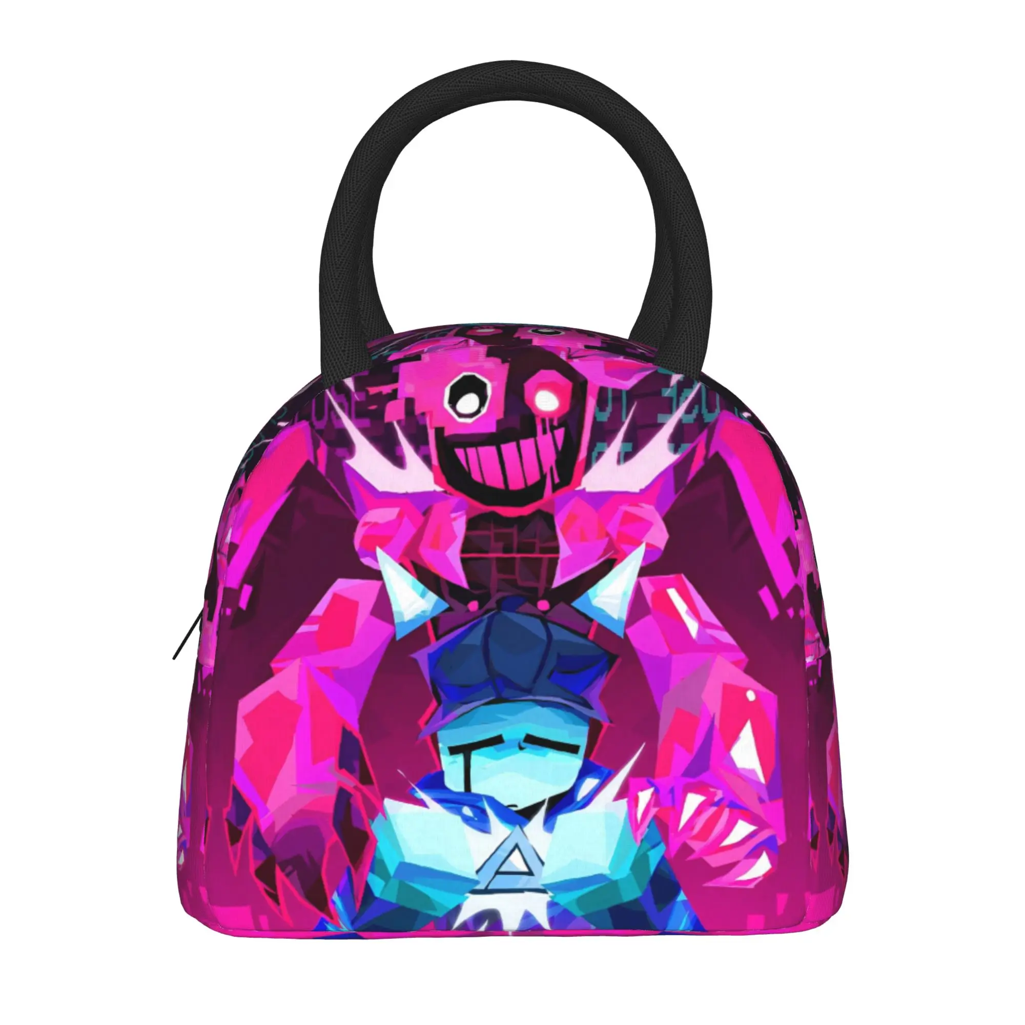 Cube and Blixer Video Game Merch Insulated Lunch Bags For Work  Food Box Reusable Thermal Cooler Lunch Boxes
