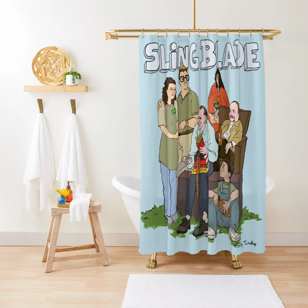 

Sling Blade Movie Shower Curtain Shower Bathroom Waterproof Shower And Anti-Mold Luxury Bathroom Curtain