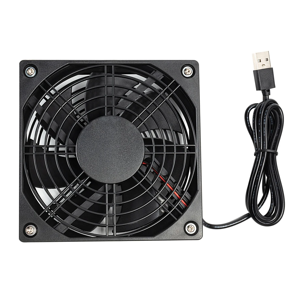 

Computer Case Chassis Cooling Fan 5V USB Wireless Router Set-top Box Mute Cooler for Household Computer Accessories