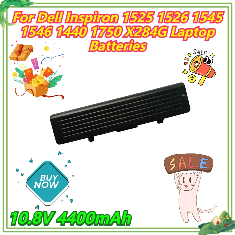 

10,8 В 4400 мАч для Dell Inspiron 1525 1526 1545 1546 1440 1750 X284G аккумуляторы для ноутбуков