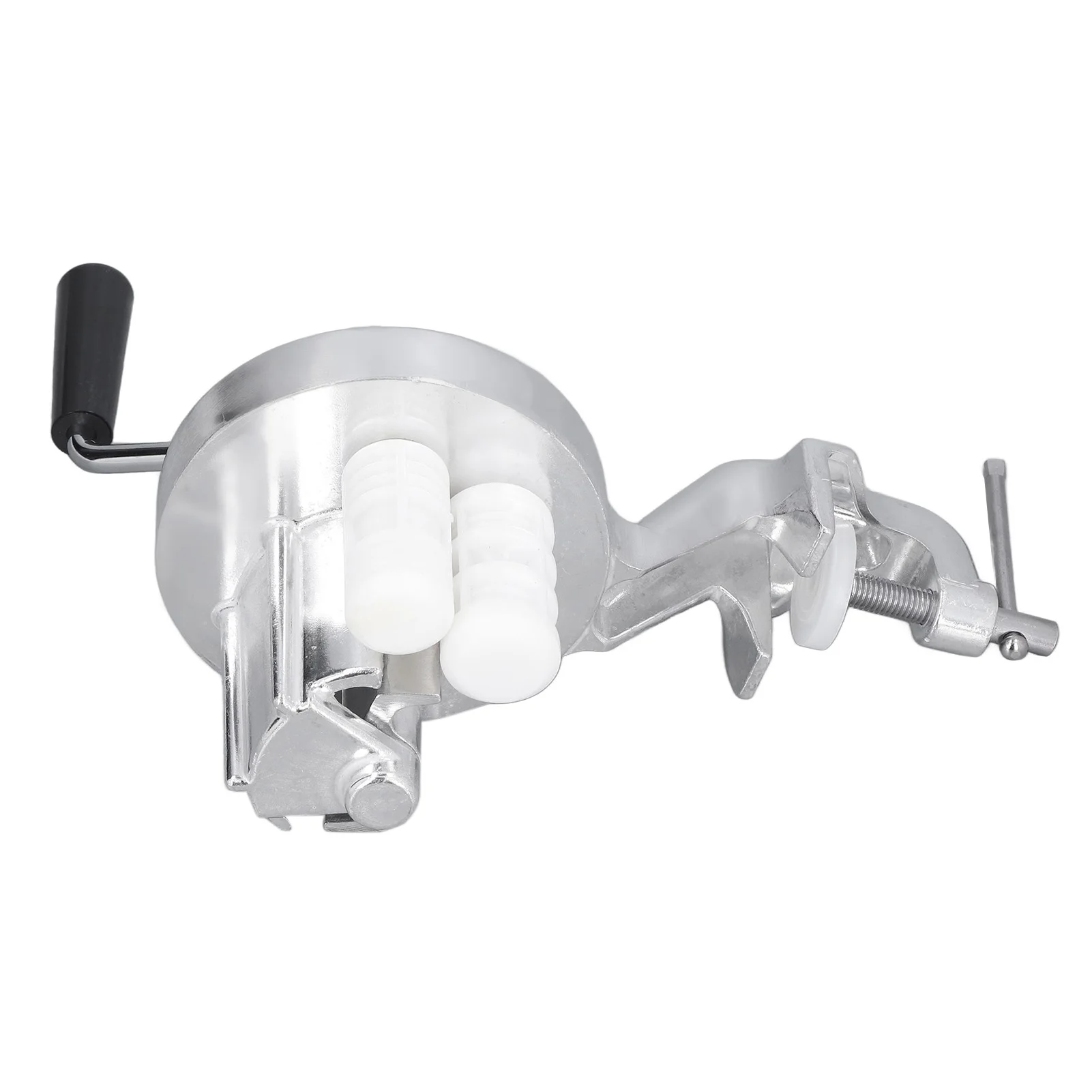 Manual Macaroni Maker Aluminium Alloy Silver Portable Hand Cranking Noodles Pressing Machine for Kitchen Restaurant