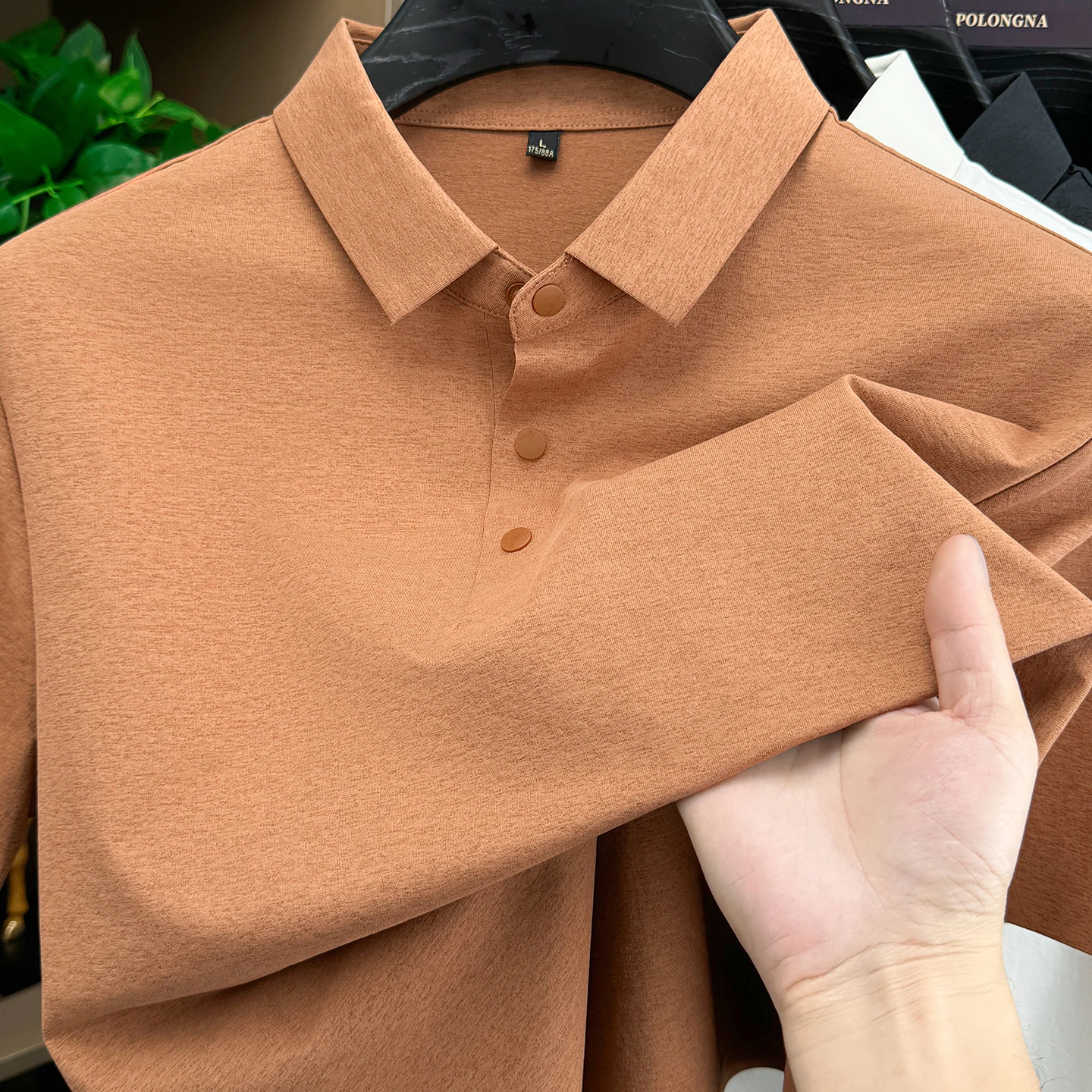 Luxury summer new short sleeve polo shirt men's fashion high-quality solid color business leisure breathable versatile T-shirt