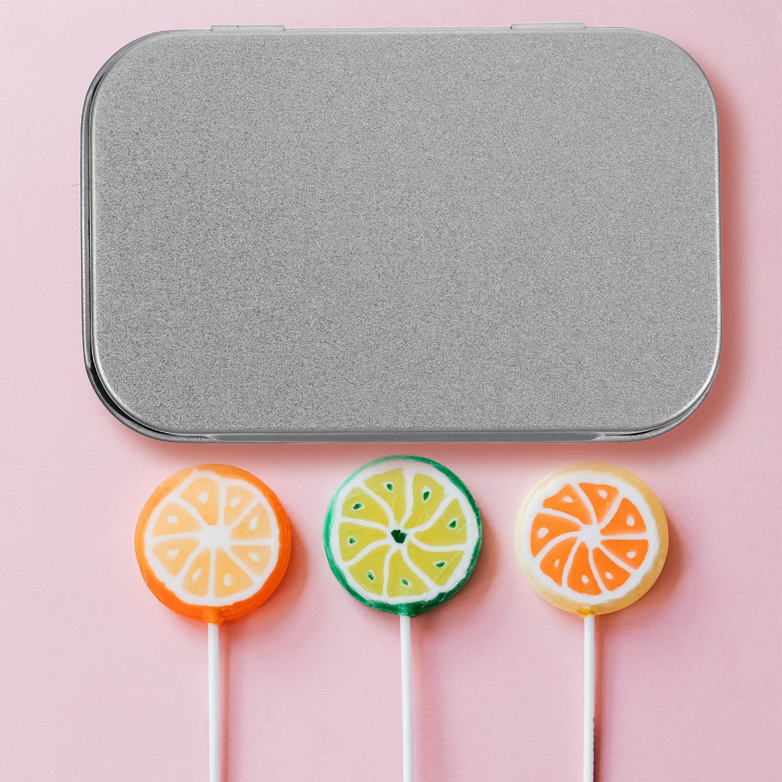 

5pcs Matte Tin Box Multi-Functional Hinged Lid Storage For Candy Pills Cards Jewelry Small Portable Tinplate Container Gift Case