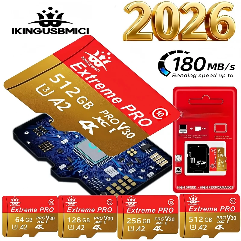 32gb 64gb 128gb 256gb 512gb Mini Sd Card Smartphone Original U3 Flash Camera Quality Fast High Speed Reliable Class 10 Premium