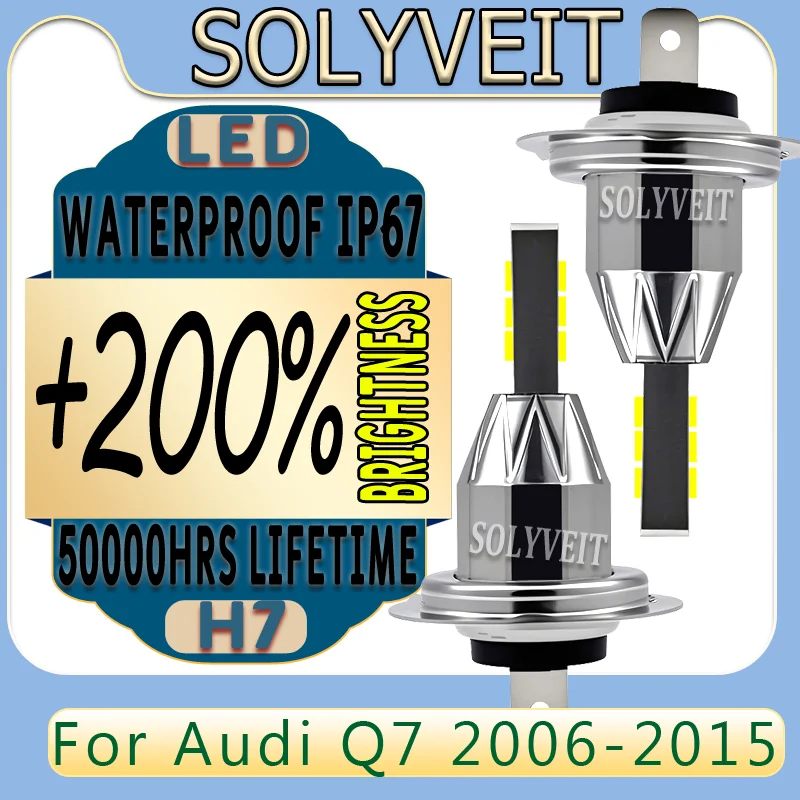 

warranty High Lumen Instant Start 50,000 Hour Life LED Headlight For Audi Q7 2006 2007 2008 2009 2010 2011 2012 2013 2014 2015