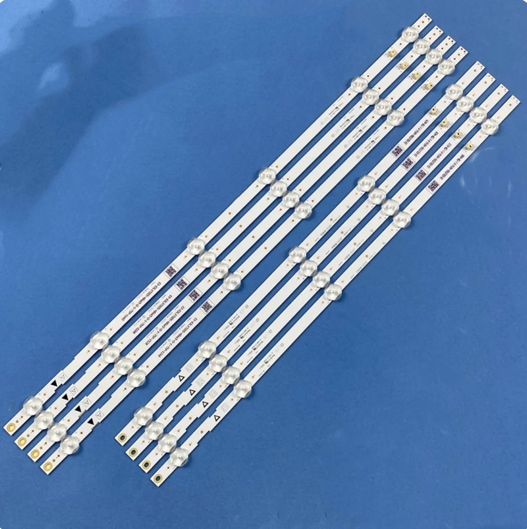 

8 шт. светодиодная лента для подсветки для 55PFL5402/F7 55PFL5601/F7 FW55D25F FW55C46F 55MV346X/F7 UDULEDLXT006 UDULEDLXT005 U5DRAX