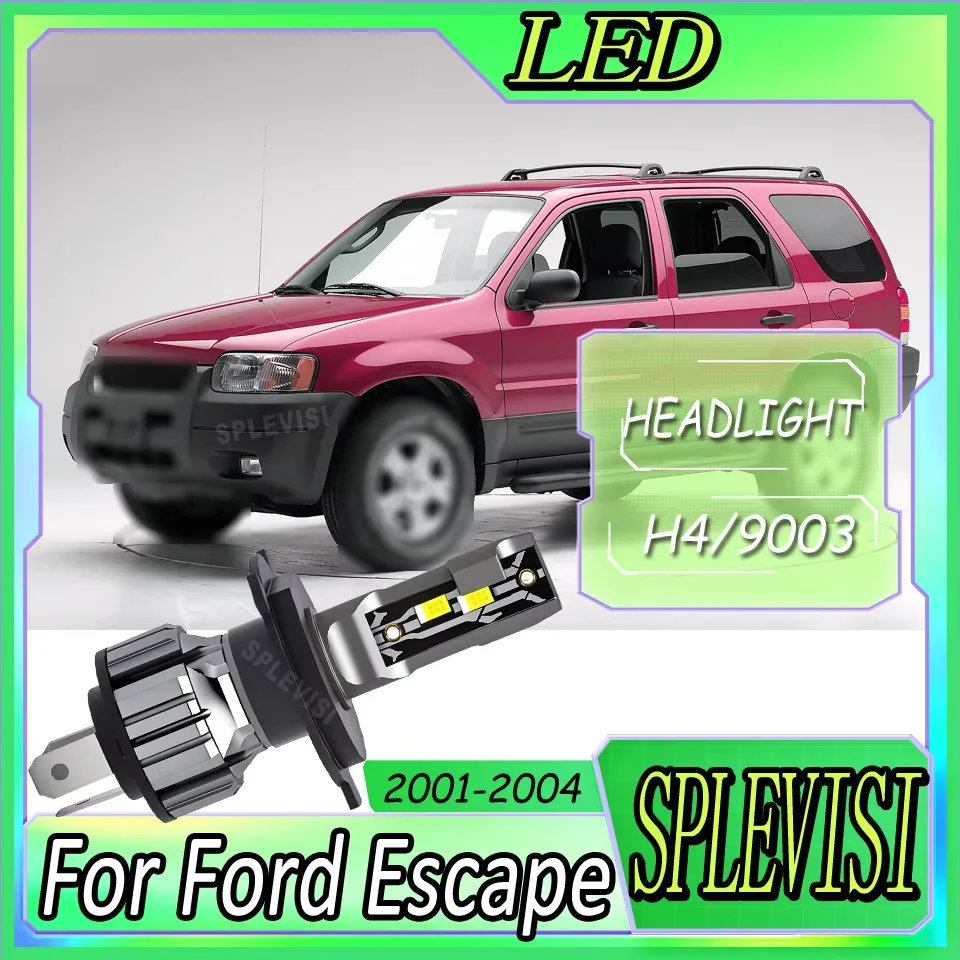 Weather-Resistant Design Quick Setup Car LED Headlight Secure Night Journeys 9003 H4 For Ford Escape 2001 2002 2003 2004