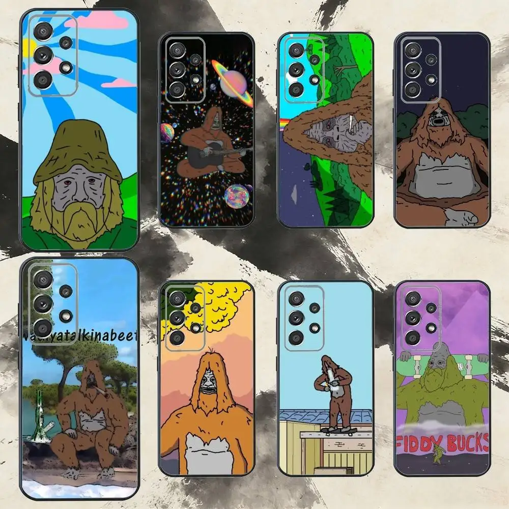 S-Sassy The Sasquatch Phone Case For Samsung S25,S24,S21,S22,S23,S30,Ultra,S20,Plus,Fe,Note,10,9,5G Black Cover