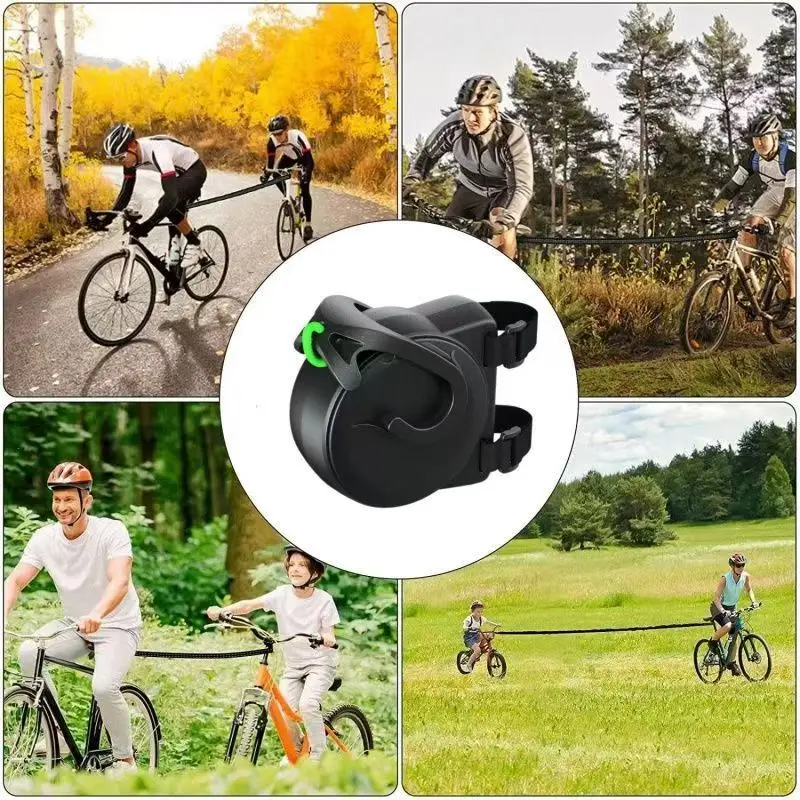 دراجة الجر حبل النايلون مقطورة الوالدين والطفل سحب الأشرطة معدات السلامة في الهواء الطلق اسئلة الموتر حزام للدراجة الجبلية #4