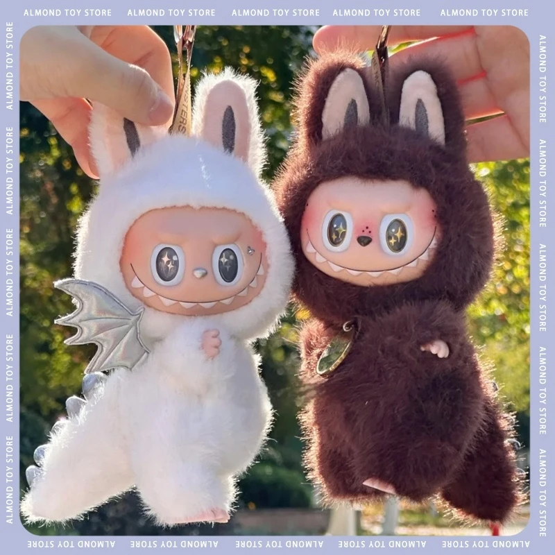 

Zimomo Replica Cute Labubu Keyring Kawaii Backpack Decoration Labubu Keychain Kids Toys Surprise Christmas Gift Labubu Replica