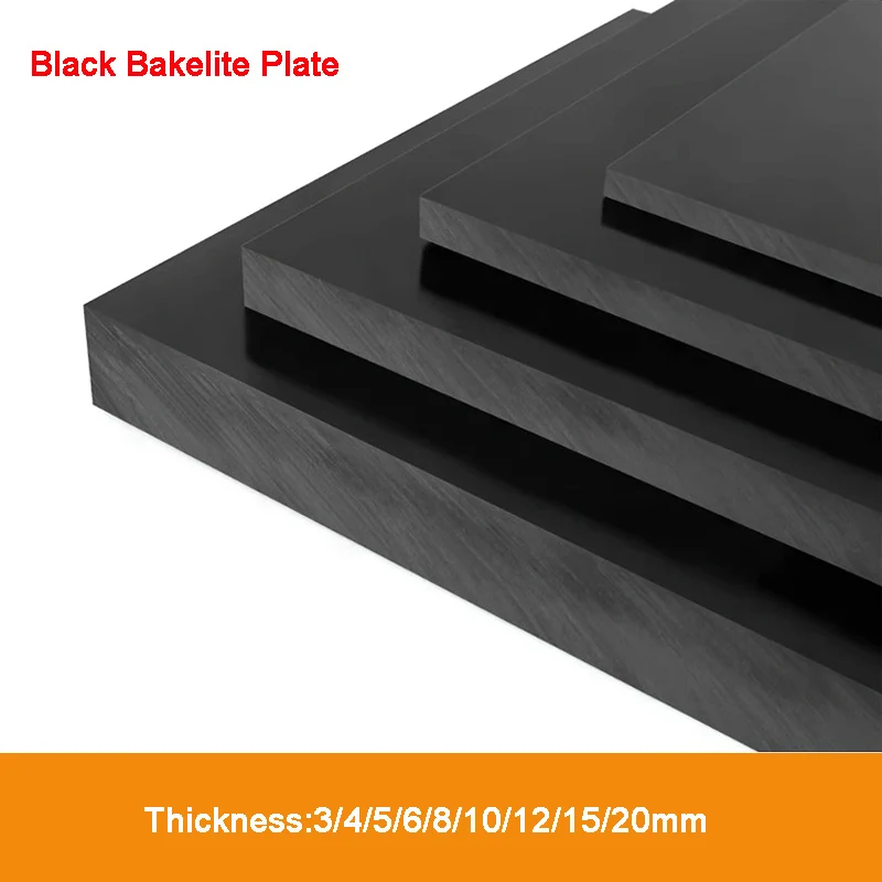 

1-5pcs High Temperature Resistance Black Bakelite Plate Insulation Phenolic Resin Board Bakelite Sheets Thick 3mm-20mm