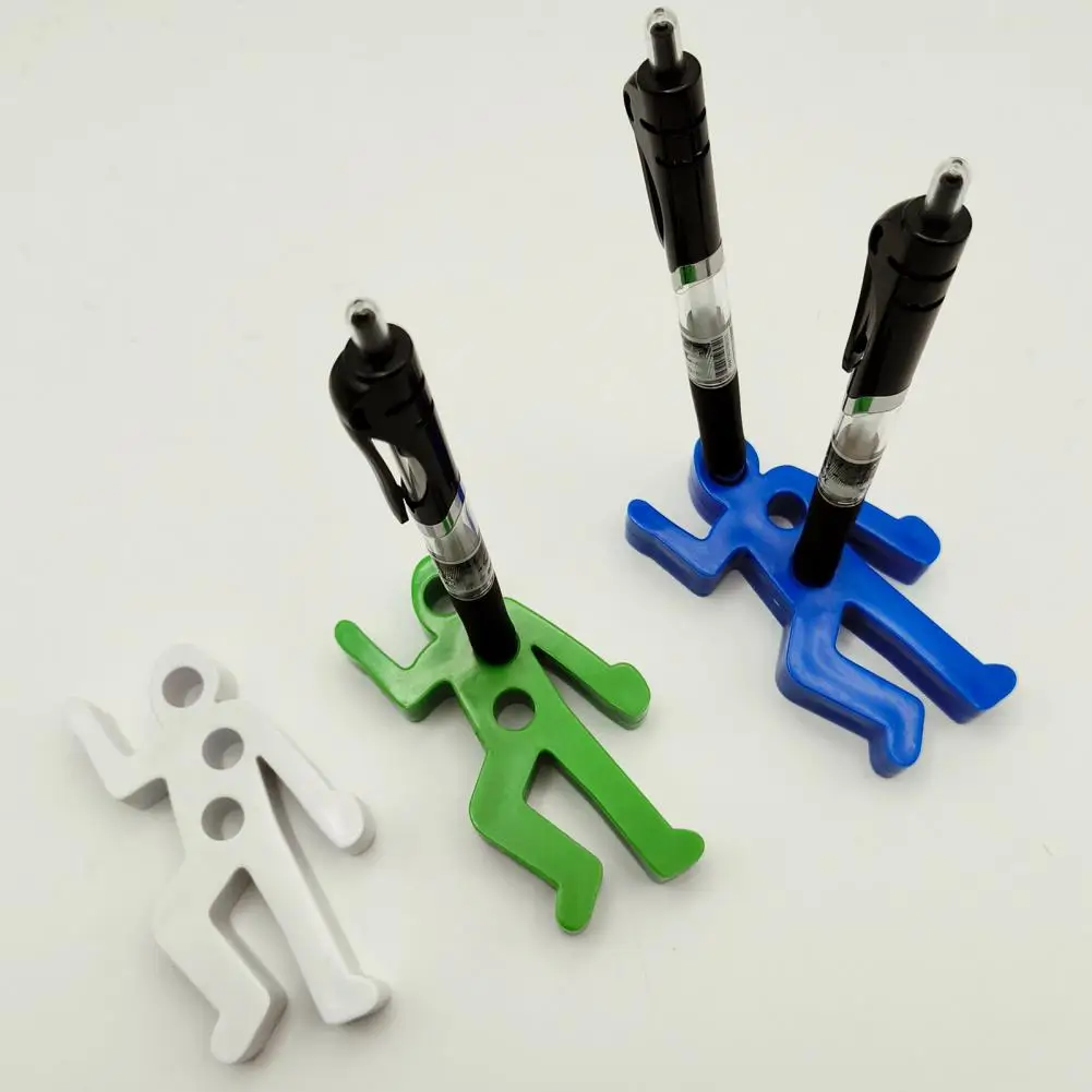 ที่ใส่ปากกาแนวอาชญากรรมขาตั้งปากกาด้ามไม้ถาดเก็บเครื่องประดับที่ใส่ปากกาสุดเท่ห์สำหรับร่างกายมนุษย์ที่ใส่ดินสอแปลกตาที่เก็บเครื่องเขียน