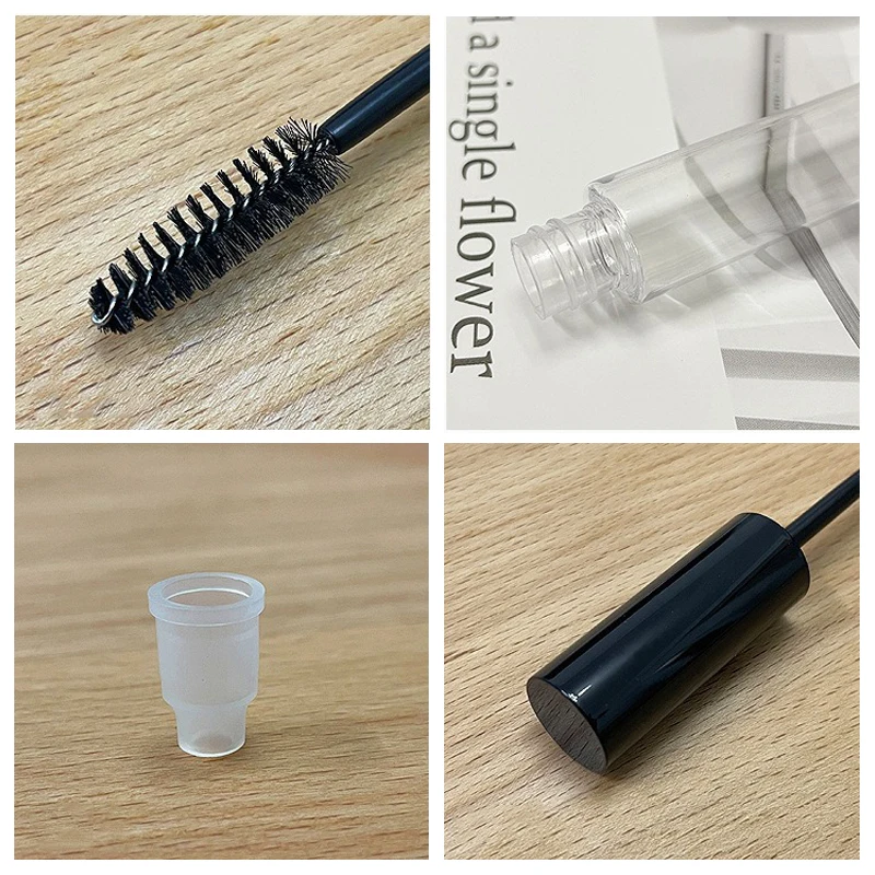 10/20/30/50pcs 10ml Mascara Empty Tube Eyelash Growth Liquid Bottle with Leak-proof Inner Lid Refillable Cosmetic Containers